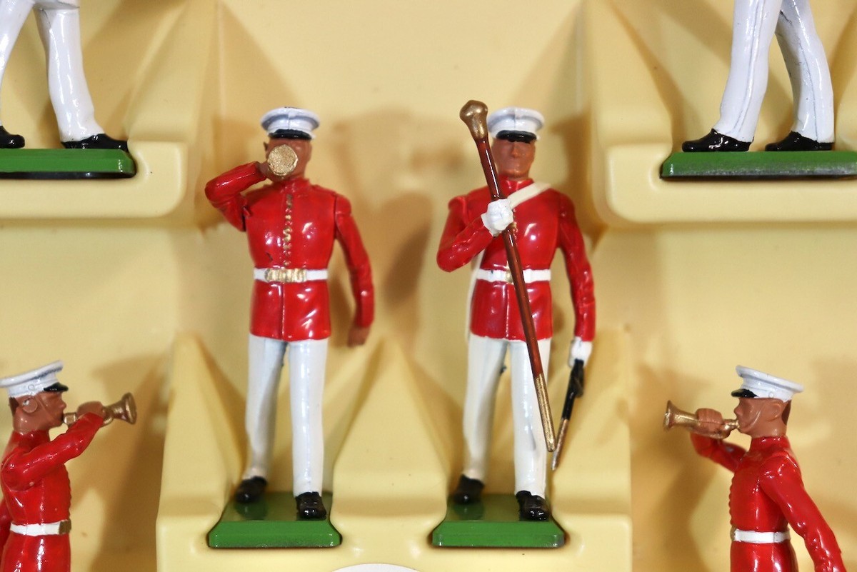 Figurines Britains - Bande De Marines Américains - Échelle 1/32 (60mm)