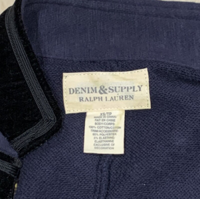 Ralph Lauren Denim & Supply Navy Blue Military Jacket XS | eBay