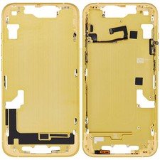 Mid Housing W/ Power  Volume For iPhone 14 Aftermarket  Yellow 