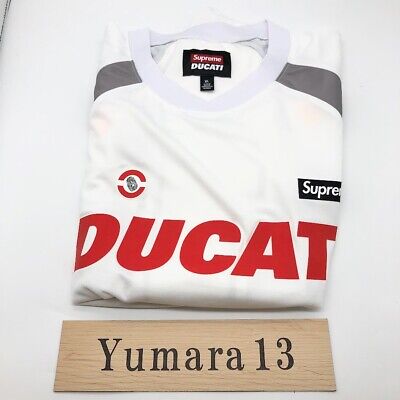 Supreme x Ducati Soccer Jersey Black White Red Blue SS24 Supreme x Ducati Soccer Jersey Black White Red Blue SS24