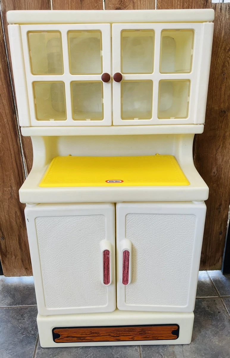 Vintage Little Tikes Child Size Kitchen Cabinet Hutch Pantry