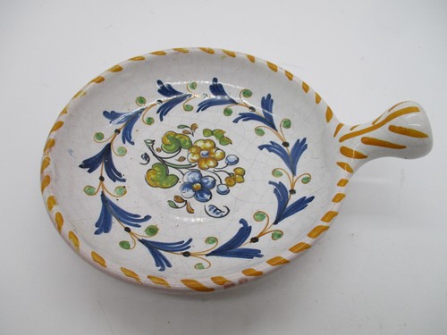 Vintage Talavera Duran Handpainted Decorative Ceramic Bowl w/ Handle