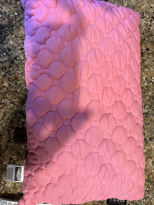 J. Queen New York Pink Pillow, 18x12”