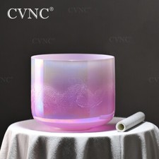 CVNC Neon purple Alchemy Crystal Singing Bowl For Sound Healing Yoga Gift