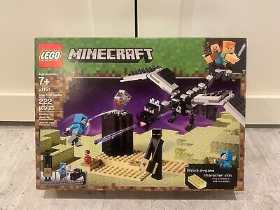 LEGO Minecraft The End Battle 21151 Ender Dragon Building Kit includes  Dragon (a