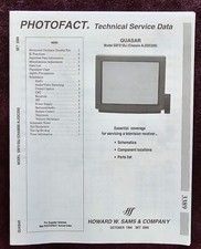 Sams Photofact 3389 Service Manual for Quasar SXF3125J