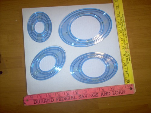 Set 4 oval cutting templates , scrapbooking, card making - Picture 2 of 3