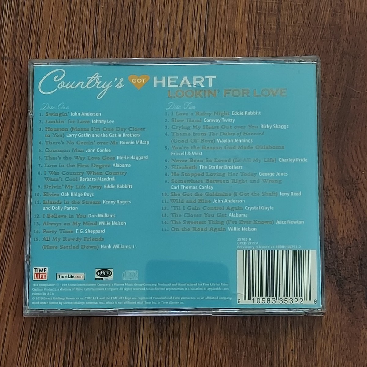 Country's Got Heart: Lookin' for Love (2 CD Set, 2010, Time Life