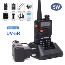 Baofeng UV-5R Two-way Radio Dual-Band VHF UHF FM Transceiver with Headset