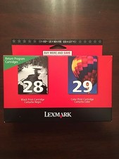 TWIN 28 black 29 color ink Lexmark X2500 X5070 X5495 all in one printer scanner