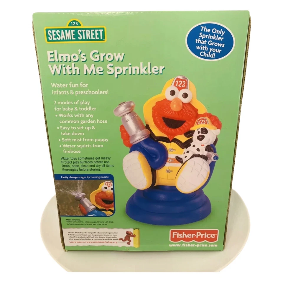 Aspersor Elmo Grow With Me Fisher Price 2007 Mattel Sesame Street nuevo Foto 2 de 3