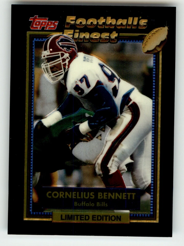 1992 TOPPS FOOTBALL'S FINEST 1-44 / SEE DROP DOWN MENU 4 CARD U WILL RECEIVE - Image 3 of 4