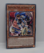 Yu-Gi-Oh Karte - Dogmatika Theo, die Eisenfaust - Hexer / Effekt - Yugioh