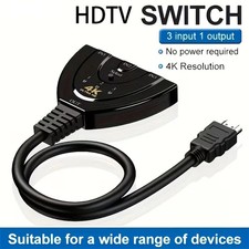 Cavo switch sdoppiatore HDMI adattatore 1080p 3 porte 4K HD tv per  PS4 e PC