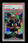 2011 topps e-topps #1 tom brady; eTopps /749 chrome refractor PSA 8