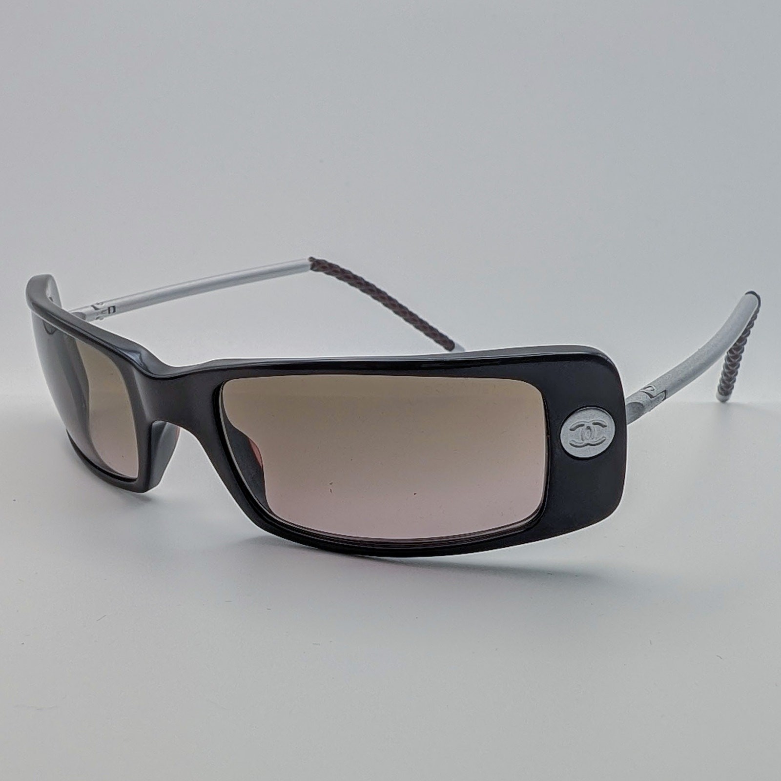 Authentic Chanel Rectangle Sunglasses 5036 – Brow… - image 1