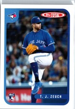 2020 Topps Total - T.J. Zeuch #9 Toronto Blue Jays
