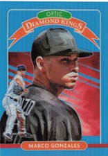 2020 Donruss Optic Diamond Kings Light Blue Prizm /50 Marco Gonzales #22