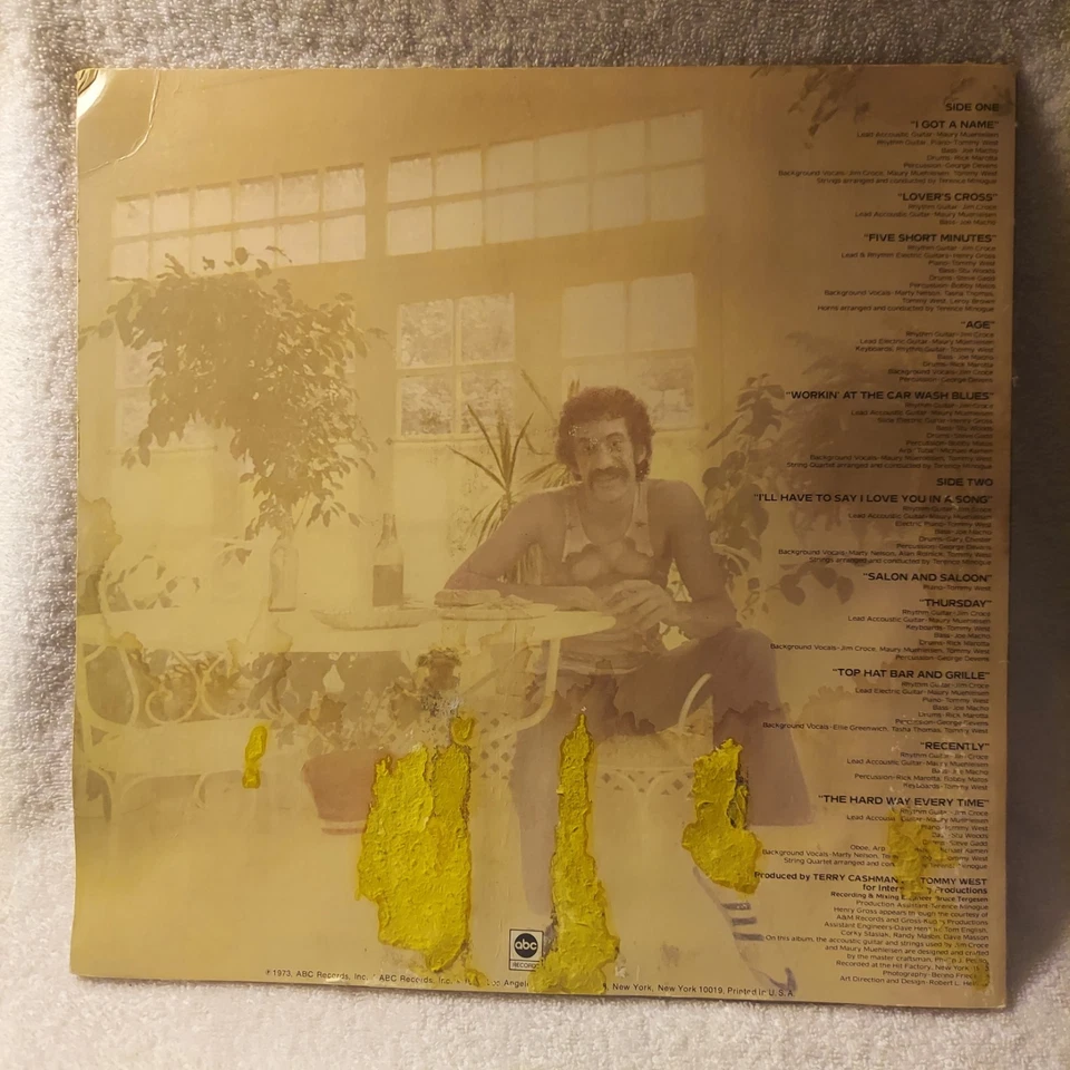 Jim Croce I Got A Name 1973 Vinyl LP ABC Records ABCX-797🔥FAST,FREE SHIPPING/VG - Image 2 of 4