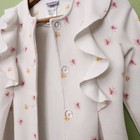 Blueberri Boulevard Floral Spring  White Coat Girl's Size 10 — photo 5