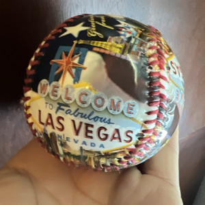 Welcome to Fabulous Las Vegas Nevada Souvenir Baseball - Nevada State