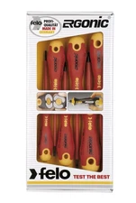 07157 53169 Ergonic Insulated Slotted & Phillips Screwdrivers, Set of 6