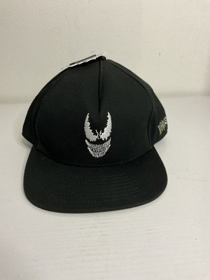 Vans X Marvel Venom Men's Black Canvas Embroidered Snapback Hat Cap