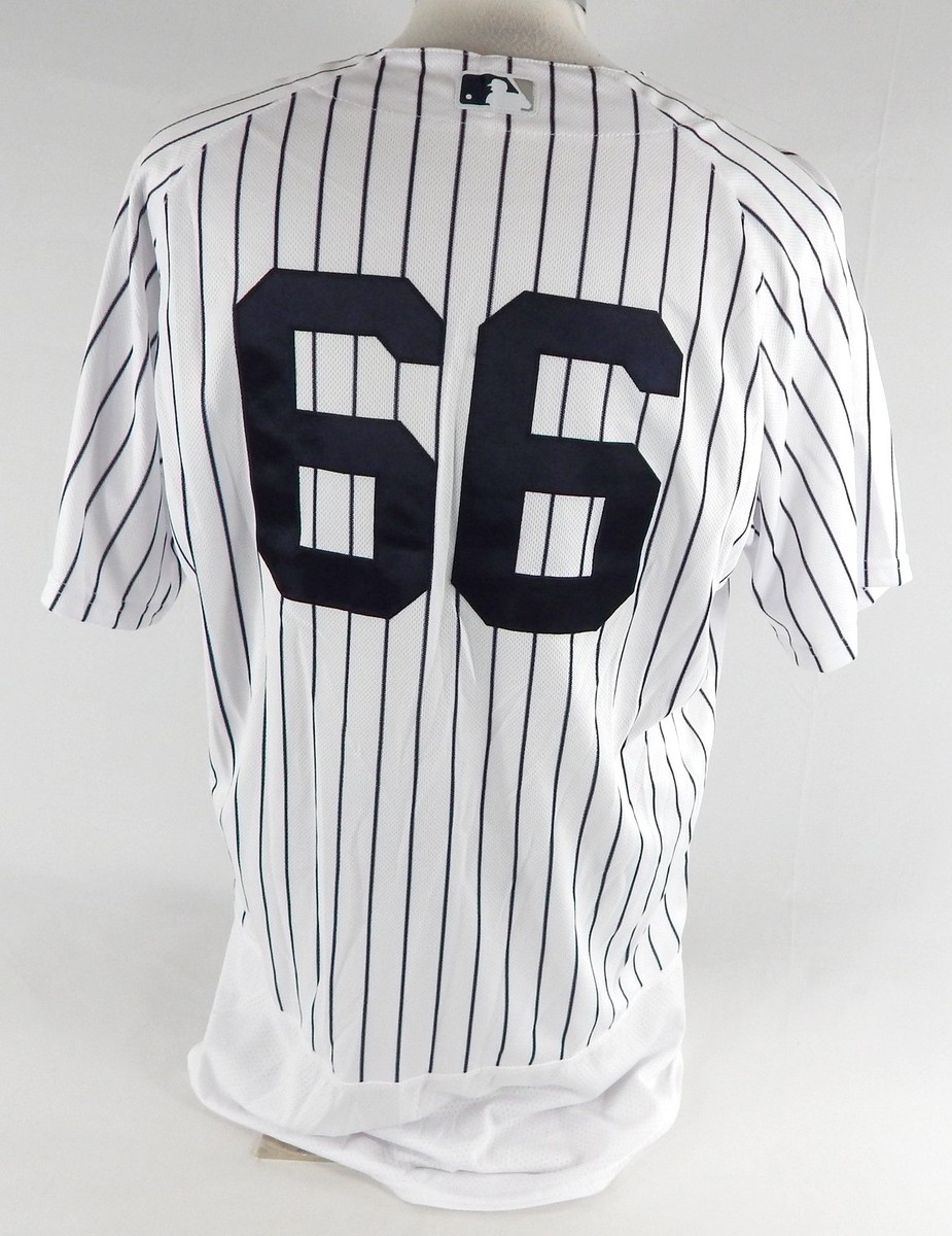 2019 New York Yankees Kyle Higashioka #66 Game Used White Jersey