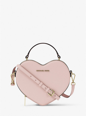 Michael Kors Jet Set Small Heart Crossbody Bag Powder Blush NWT