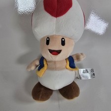 Super Mario Bros Red Toad Plush 8" 2017 Nintendo SAN-EI Co SANEI CO
