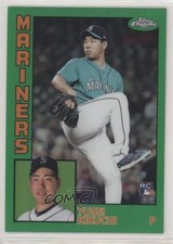2019 Topps Chrome 1984 Topps Green Refractor 59/99 Yusei Kikuchi #84TC-19 fm0