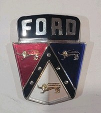 1950 1951 Ford Hood Emblem Crest Plastic Insert Used Nice Condition