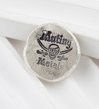 Mutiny Metals 10g Gram .999 Fine Silver Pirate Button - 1026B