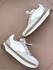 Madewell MWL Kickoff Women's White Gray Leather Low Top Lace Up Sneakers Size 8