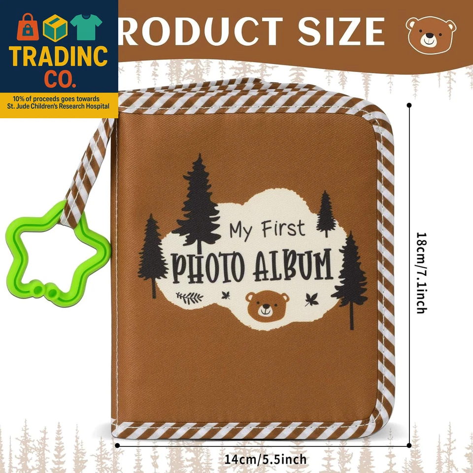 Baby'S My First Family Album Soft Photo Cloth Book Forest Brown Bear My First Bo - Image 2 of 4
