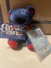 Liquid Blue GRATE ONE 7" Grateful Dead Dancing Bean Bear Plush LIMITED ED VTG