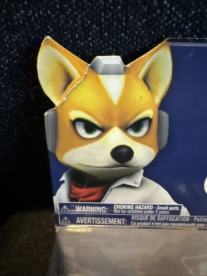 Fox McCloud World of Nintendo 4.25" figura de acción y accesorio misterioso juguete Jakks Foto 3 de 4