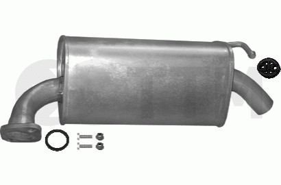 Silencieux arriere pour Mazda 6 Berline et Break de 2002 a 2007 echappement complet