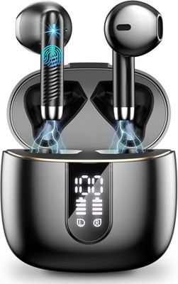 Bluetooth 5.3 Kopfhörer, in Ear Kopfhörer Kabellos Mit 4 Mic, 48H Tiefer Bass Sp