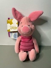 Disney Store Winnie The Pooh Piglet Plush Stuffed Animal Vintage 2000 With Tag