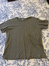 Schott NYC Men’s Olive Green Pocket T-Shirt Made in USA XXL 100% Cotton