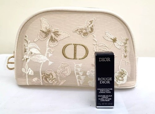 DIOR Mesh Beauty Pouch Motyl Motyle Ważka i szminka - Zdjęcie 2 z 10