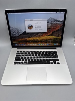 2015 Apple MacBook Pro A1398 Laptop 15'' 2.2GHz Intel i7 16GB RAM 256GB SSD