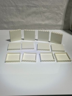 LEGO 10 Large white Wall Panels 1x6x5   59349  E126