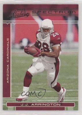 2006 Playoff Absolute Memorabilia Spectrum Black 42/100 JJ Arrington #2 0q3