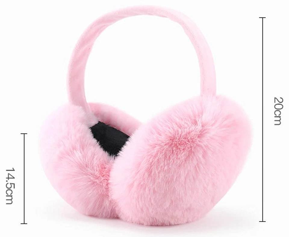 Ear Muffs Warm Furry Earmuffs Ear Warmers for Women Girls, Winter Faux Fur Ea... - Image 3 of 4