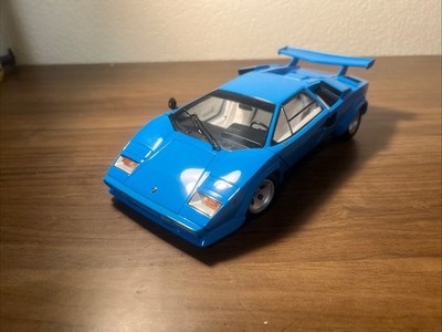 Kyosho 1:18 Lamborghini Countach Diecast Baby Blue VERY RARE!! *READ DESC*