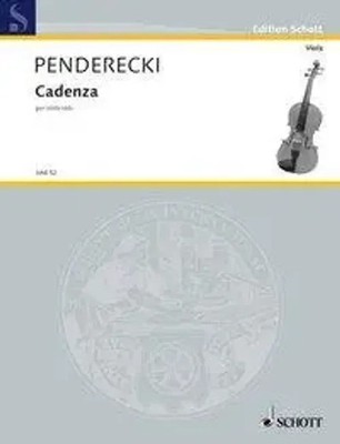 Krzysztof Penderecki | Cadenza | Taschenbuch | Deutsch (1986) | Edition Schott
