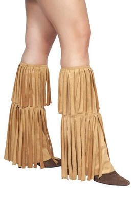 sexy ROMA fringed FOOTLESS soft BOHO hippie KNEE highs LEG warmers BOOT covers