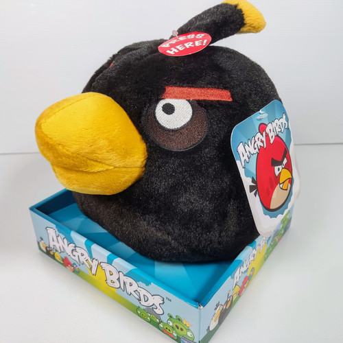 Angry Birds Plush Toy 2010 - "Bomb" Brand New with Box (No Sound) - Bild 7 von 8